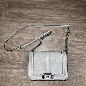 Rebecca Minkhoff Love small chevron quilted crossbody bag